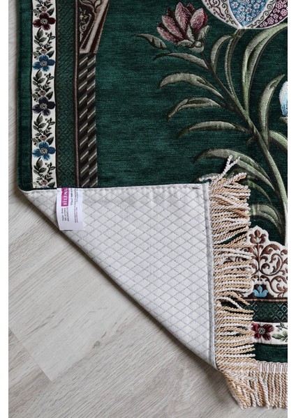 Lale Desenli Astarlı Lüks Seccade S1002 Gri fırsatları