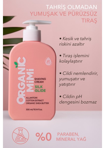 Tıraş Kremi Silk Glide Kadınlar Için Nemlendirici ve Yumuşatıcı Tıraş Kremi Vegan Vücut Bakımı 300ML modelleri