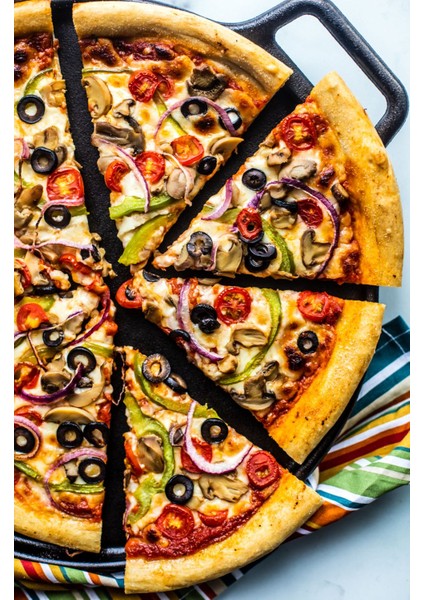 Pizza Dilimleri Ev Duvar Salon Güzellik Salonu Ofis Dükkan Dekarasyon Kanvas Tablo fiyatları