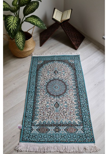 Osmanlı Desen Astarlı Lüks Seccade S1018 Mavi fiyatları