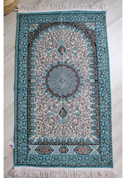 Osmanlı Desen Astarlı Lüks Seccade S1018 Mavi fırsatları