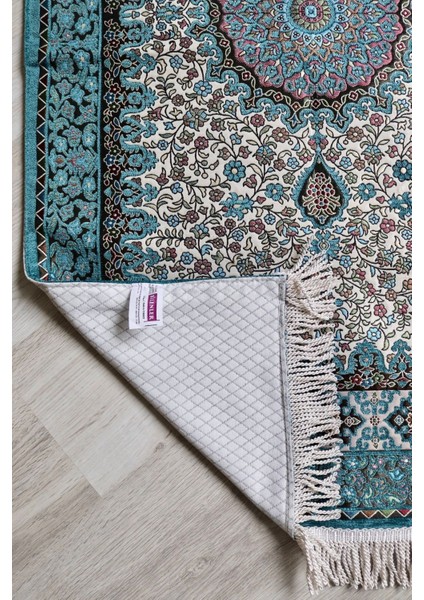 Osmanlı Desen Astarlı Lüks Seccade S1018 Mavi indirimleri