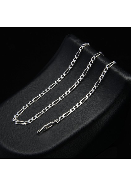 70 Mikron Figaro Gümüş Zincir