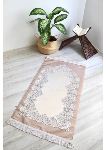 Astarlı Lüks Çeyizlik Seccade S1022 Bej fiyatları