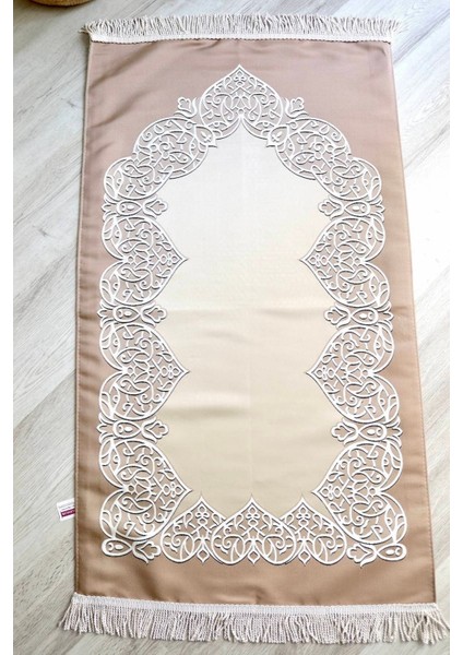 Astarlı Lüks Çeyizlik Seccade S1022 Bej modelleri