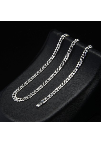 60 Mikron Rambo Gümüş Zincir