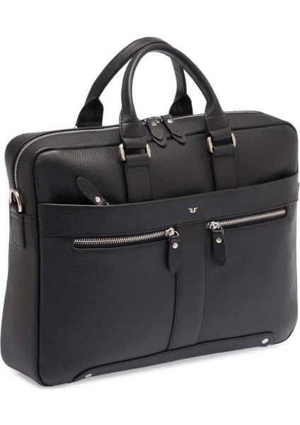 Siyah Hakiki Deri Erkek Evrak Çantası - S1EV00021476-A41 modelleri