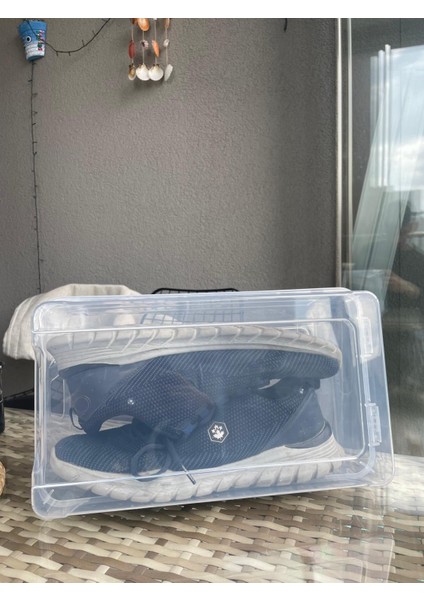 10'lu Şeffaf Ayakkabı Kutusu Erkek Seyahate Uygundur Pratik