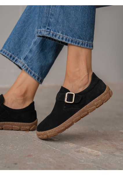 Hiva Siyah Hakiki Süet Kadın MAKOSEN modelleri