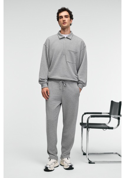 CLARENCE Erkek %100 Pamuk Kordonlu Lastikli Bel Arka Cebi Süs Etiketli Grimelanj Eşofman Altı modelleri