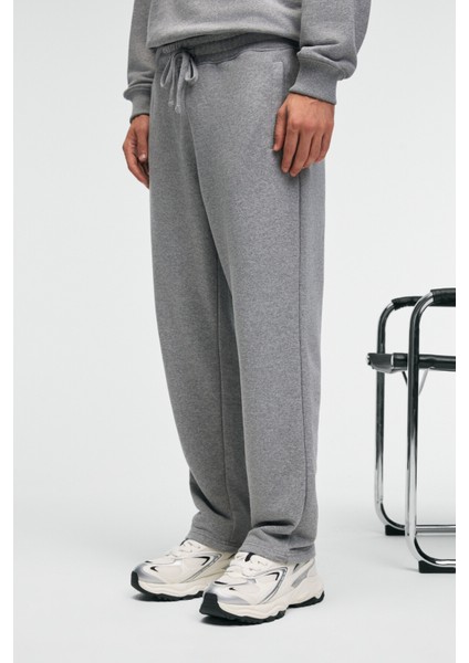 CLARENCE Erkek %100 Pamuk Kordonlu Lastikli Bel Arka Cebi Süs Etiketli Grimelanj Eşofman Altı