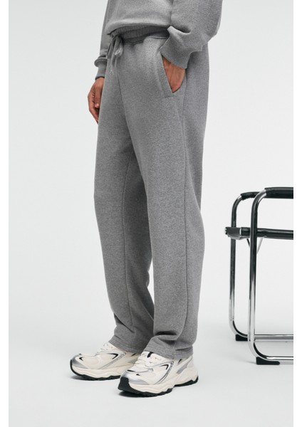 CLARENCE Erkek %100 Pamuk Kordonlu Lastikli Bel Arka Cebi Süs Etiketli Grimelanj Eşofman Altı