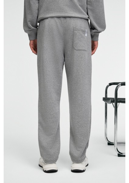 CLARENCE Erkek %100 Pamuk Kordonlu Lastikli Bel Arka Cebi Süs Etiketli Grimelanj Eşofman Altı