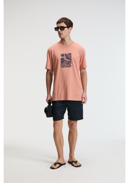 SWEET Erkek %100 Pamuk Oversize Fit Baskılı Kısa Kollu Yuvarlak Yakalı Yavruağzı T-Shirt fiyatları