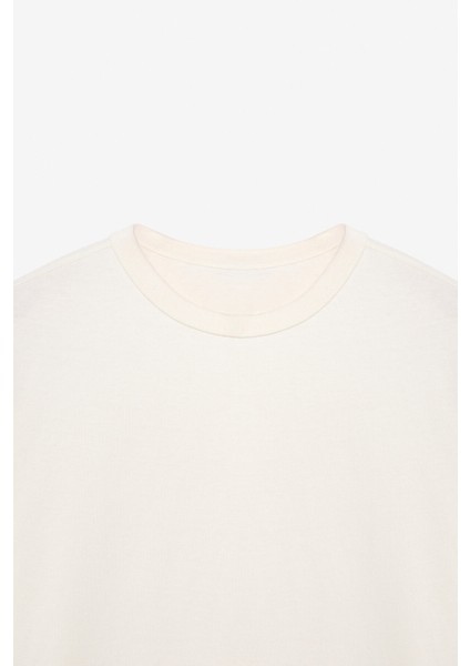 CATWALK Erkek %100 Pamuk Regular Fit Ekru T-Shirt fiyatları