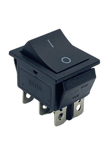 Tuşlu Anahtar Işıksız Kare (Büyük Boy) (6 Fiş) (On-Off)