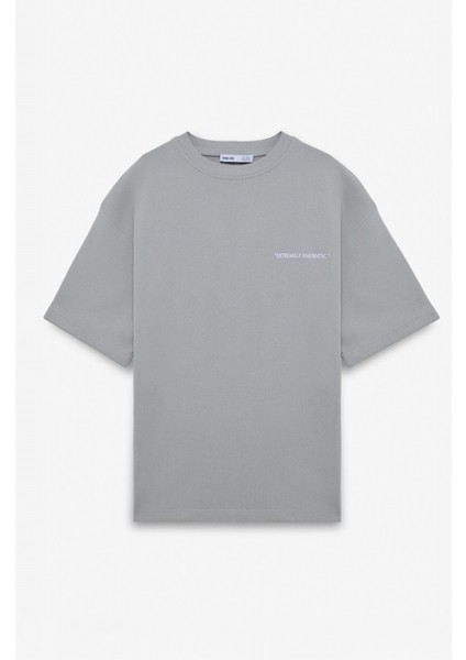 COLOMBIA Erkek 2 Li Set Comfort Fit Polarsız Nakışlı Açık Gri Eşofman Takımı