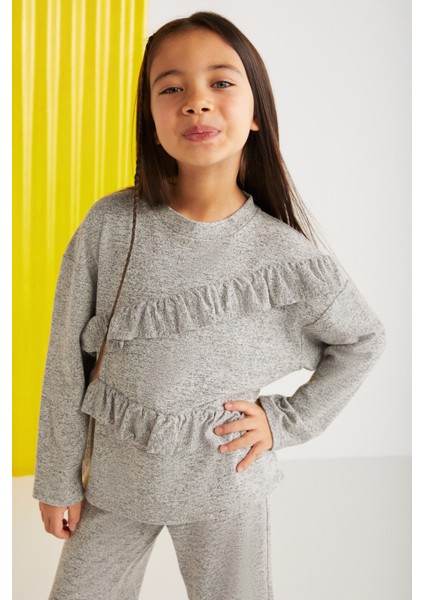 LILIANA-GRM24045 %34 polyester %28 viscon %33 pamuk %5elastne kız çocuk uzun kollu bluz ve pantalon fiyatları