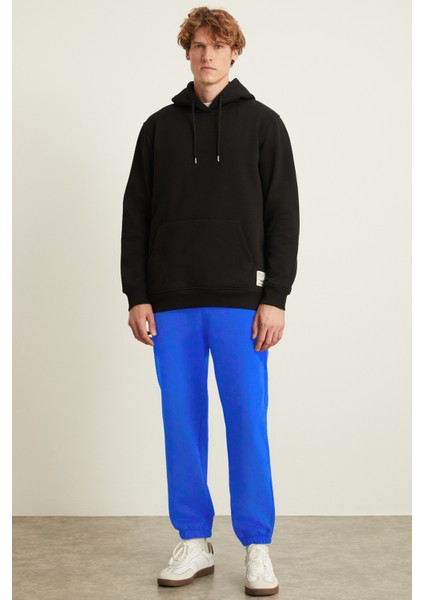 EMRYS Erkek 3 İplik İçi Şardonlu Yumuşacık Beli Lastikli Mavi Eşofman Altı fiyatları