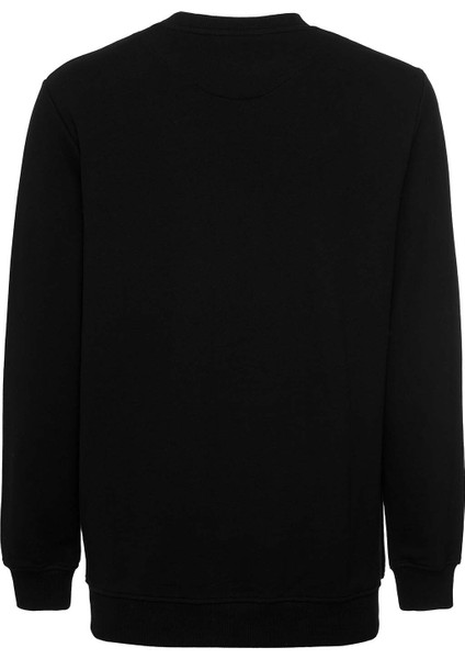 Wınston Erkek Regular Fit Tablo Baskılı Siyah Sweatshirt fiyatları