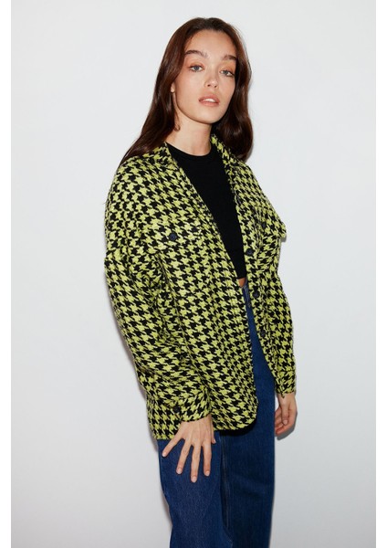 Lıme Dokuma Oversize Yeşil Gömlek indirimleri