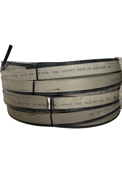 Röntgen 6X41X1,3 Bimetal Şerit Testere 2/3 Diş M-42