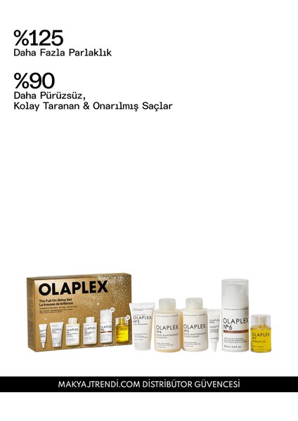 Full-On Shine Set - Bağ Güçlendirici & Nemlendirici & Onarıcı & Şekillendirici Saç Bakım Seti