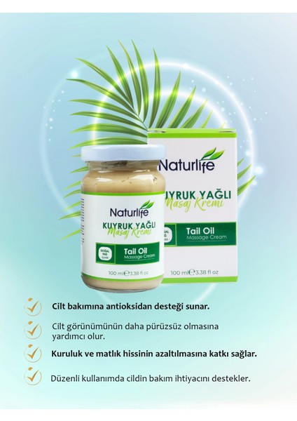 Nature Life Kuyruk Yağlı Masaj Kremi