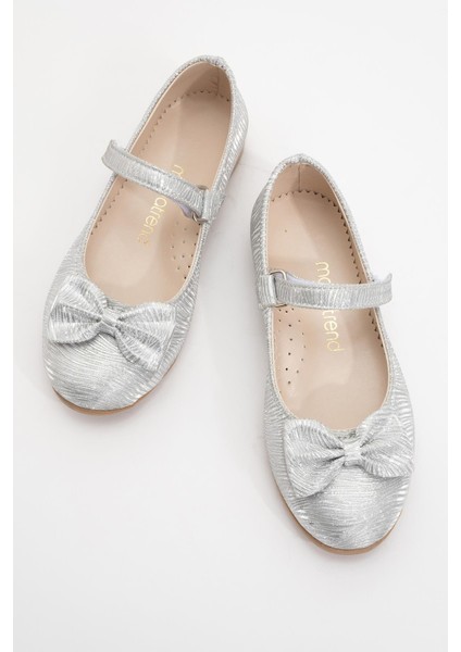 Çocuk Kurdeleli Ayakkabı 26-30 Gümüş indirimleri