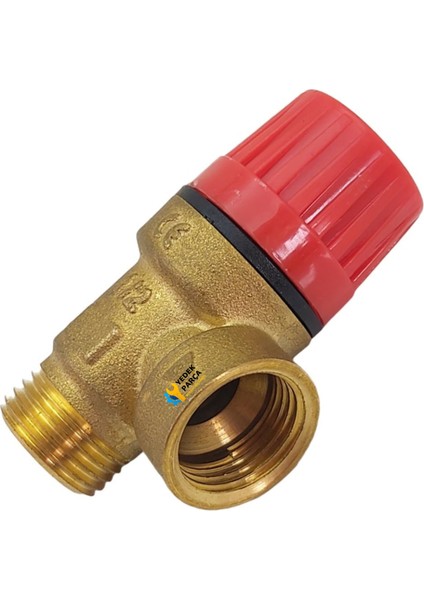 Ariston Uyumlu 3 Bar Metal Pakkens 1/2 Kombi Ventili