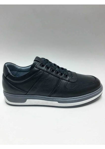 Hakiki Deri Siyah Bağcıklı Kışlık Erkek Ayakkabı C-96206MRT