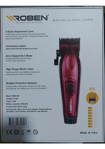 Profesyonel Tıraş Makinesi RBN-303