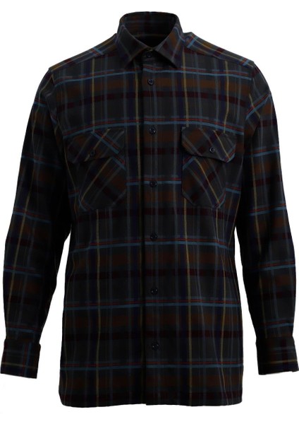 Haki Comfort Fit Gömlek Ceket