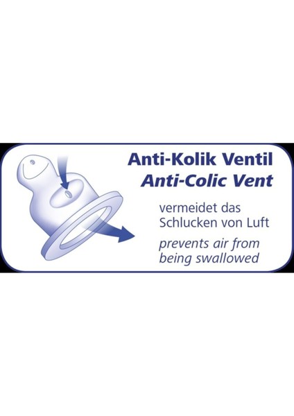 250 ml Güvenli Cam Biberon, 0-6 Ay, Mavi, Antikolik Özellikli fırsatları