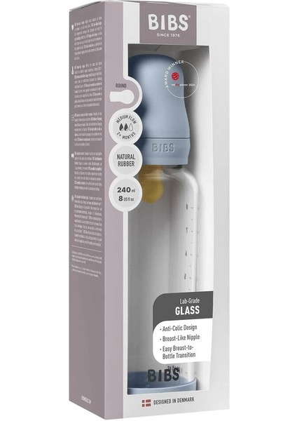 Cam Biberon Seti 240 Ml, Güvenli ve Sağlıklı Bebek Beslenmesi Için Mavi Renk fırsatları