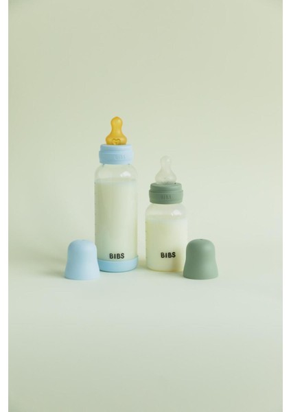 Cam Biberon Seti 240 Ml, Güvenli ve Sağlıklı Bebek Beslenmesi Için Mavi Renk indirimleri