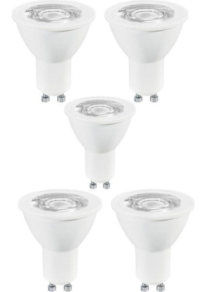 6,9W (80W) PAR16 LED Spot Ampul Beyaz 6500K (5 Adet) - GU10 Duy