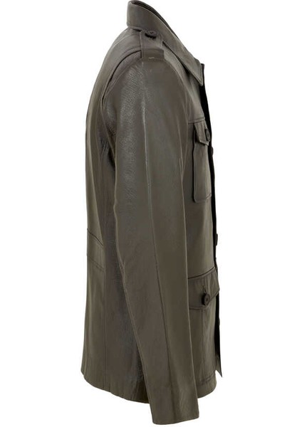 Haki Hakiki Deri Erkek Hakiki Deri Ceket - E22BDM310390-R2X indirimleri