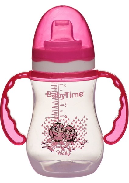 Pembe Kulplu 250 ml Damla Akıtmaz Bardak, Şık ve Kullanışlı Tasarım