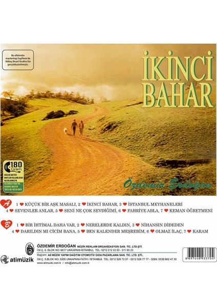 Özdemir Erdoğan Ikinci Bahar (Plak) fiyatları
