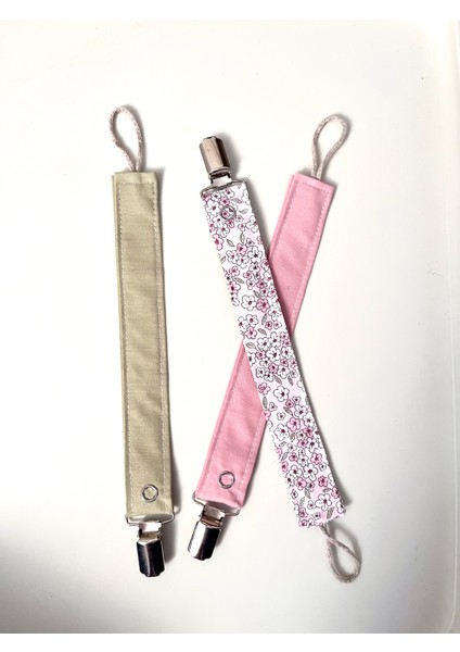 - Bebek Emzik Askısı -Emzik Zinciri - 3lü Set % 100 Pamuk fiyatları