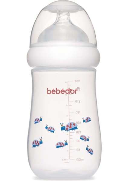 Desenli Geniş Ağızlı Pp Biberon 260ML, Mavi, Sağlıklı ve Güvenli Kullanım