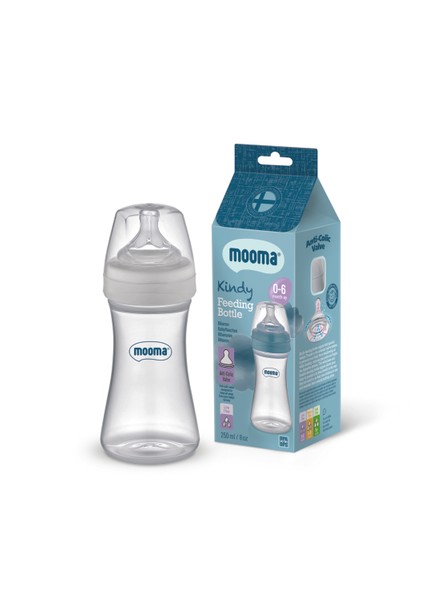 Şeffaf 250 ml Antikolik Pp Biberon 0-6 Ay Yavaş Akış modelleri