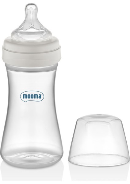 Şeffaf 250 ml Antikolik Pp Biberon 0-6 Ay Yavaş Akış