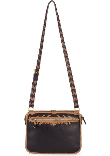 Handmade Siyah-Gri Kadın Çapraz Askılı Çanta Talin modelleri