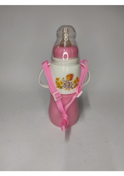 Sevimli Pink Termos ve Biberon Seti, Şık ve Sağlam Tasarım