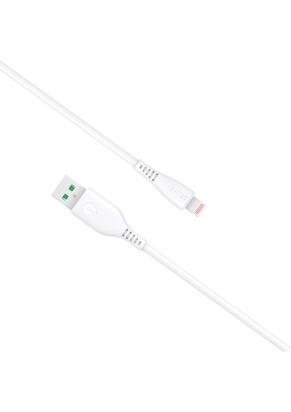 Rave Serisi Lightning Kablo 3.0A 1.2m - Beyaz
