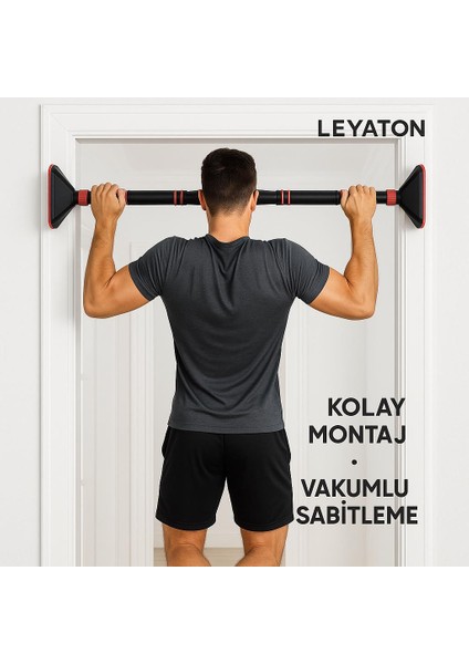 Yeni Nesil 120-150CM Koridor Kapı Barfiksi Barfix Aleti Çubuğu Çekme Barı Demiri Bar