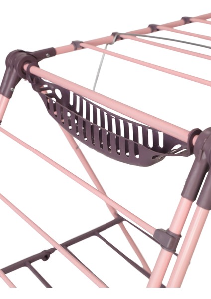 Kalın Borulu Mandal Sepetli Çamaşır Kurutmalık