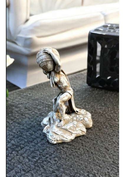 Atlas Heykeli Dünyayı Taşıyan Adam 16 Cm Masa Üstü Vitrin Heykel Biblo modelleri